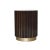 Introducing our stunning Column Pedestal in Ebony Brown color with brass painted base - a statement piece that's perfect...