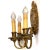 Baroque 1910s French Baroque Style Gilt Bronze 3-Light Wall Sconces - A Pair For Sale - Image 3 of 11