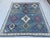 Blue Moroccan Style Tribal Rug 8x9 For Sale - Image 4 of 7
