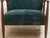 Wood Mid 20th Century Styled After Mid Century Modern Upholstered Milo Baughman Armchair For Sale - Image 7 of 11