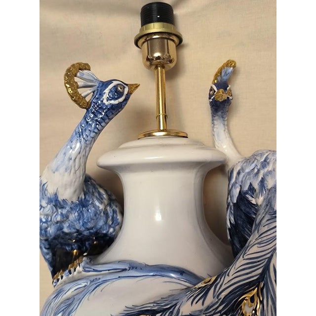 Capodimonte Porcelain Lamp, Italy, 1970s For Sale - Image 3 of 13