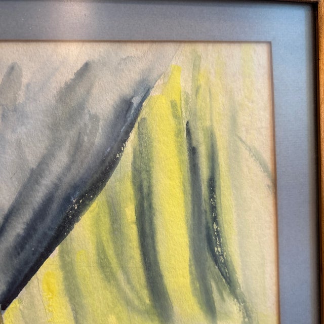 1980s Still Life Kitchen Watercolor Fruit, Candlestick Painting Framed For Sale - Image 11 of 12
