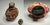 Metal Early 20th Century Oriental Cloisonne, Cinnabar & Satsuma Collection: Vase, Cups, Snuff Bottle For Sale - Image 7 of 10