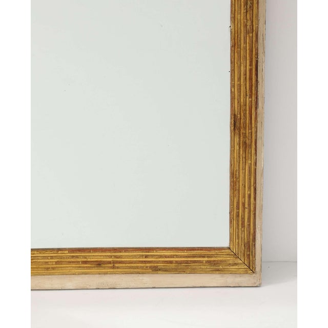 French Reeded Gilt Mirror For Sale - Image 4 of 6