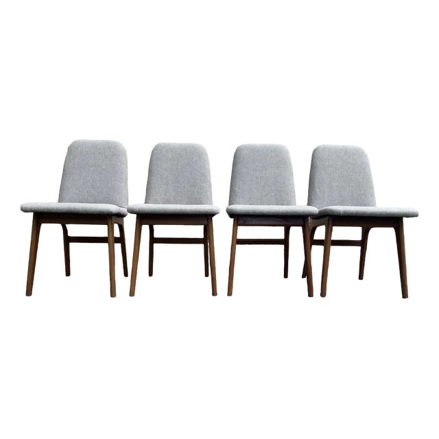 Dining Chairs Designed attributed to Greaves & Thomas for Schreiber, 1960s, Set of 4 For Sale