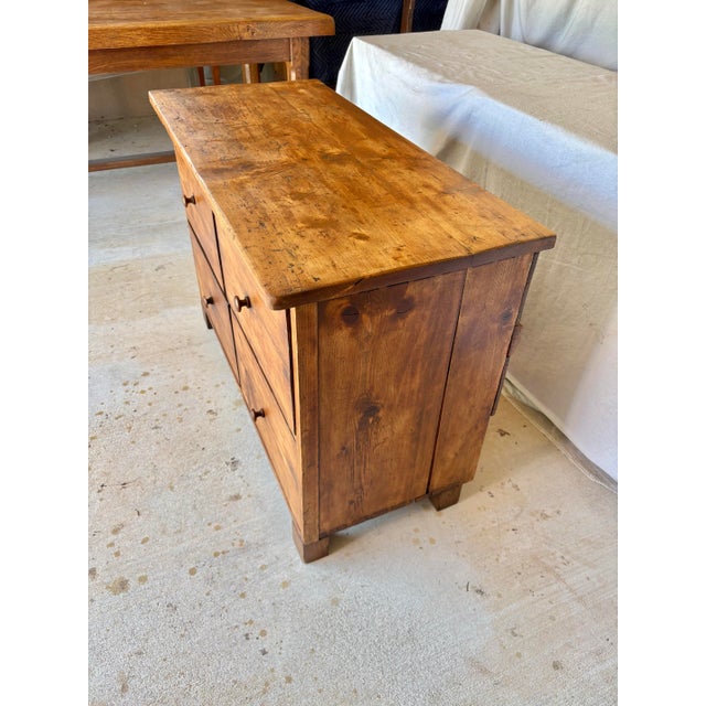 20th Century French Pine Four Drawer Chest For Sale - Image 4 of 11