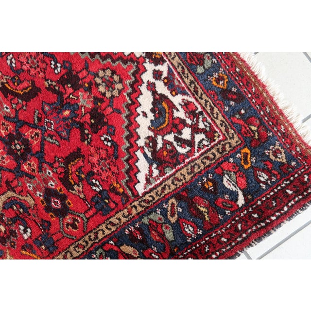 1970s, Handmade Vintage Persian Hamadan Rug 3.3' X 4.6' For Sale - Image 12 of 14