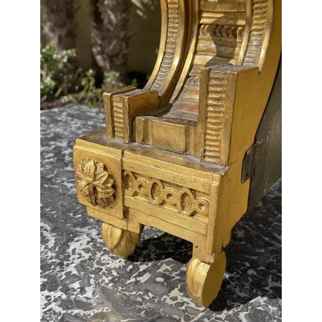Wood Louis XVI Gilt Clock For Sale - Image 7 of 13