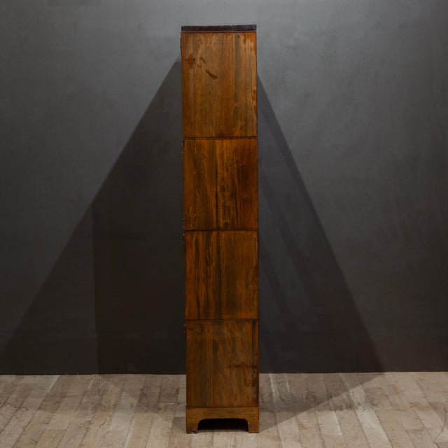 Early 20th C. Lundstrom Four Stack Lawyer's Bookcase c.1900-1920 For Sale - Image 10 of 13