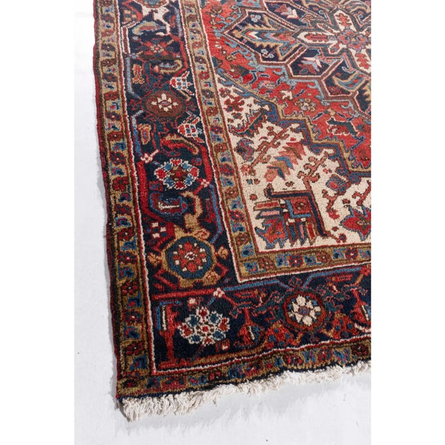 1920s Antique Circa 1920 Red Hand Knotted Rug 5ft 11in X 7ft 4in For Sale - Image 5 of 9