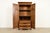 1960s Baker Furniture French Provincial Louis XV Carved Oak Armoire Dresser or Linen Press, Circa 1960s For Sale - Image 5 of 16