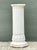 White Vintage Cast Concrete Bust of Davin on Pedestal For Sale - Image 8 of 12
