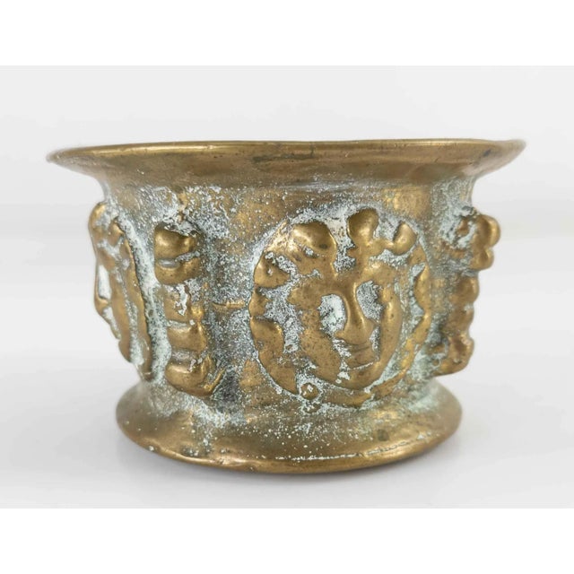Grand Tour Italian Neoclassical Grand Tour Bronze Mortar For Sale - Image 3 of 9