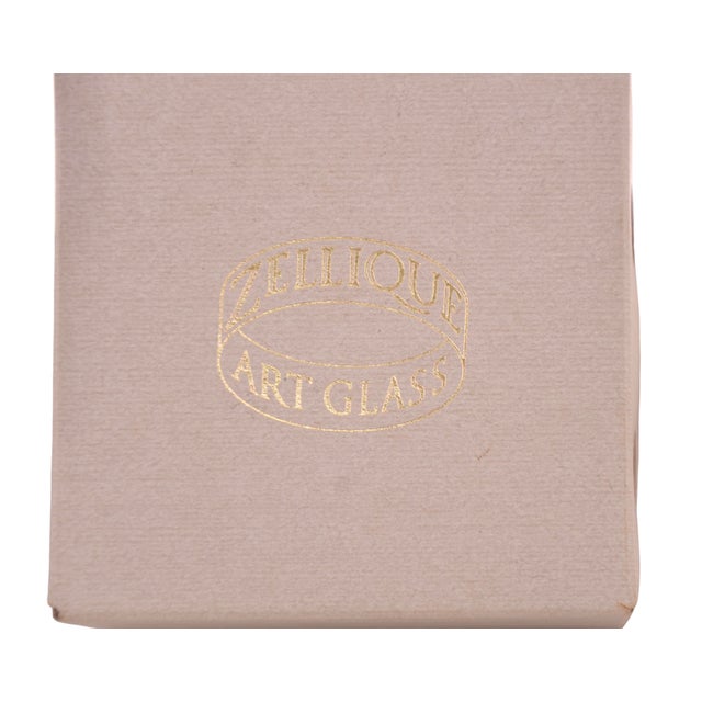 Glass Signed Zellique Studios Heart Perfume Bottle For Sale - Image 7 of 7