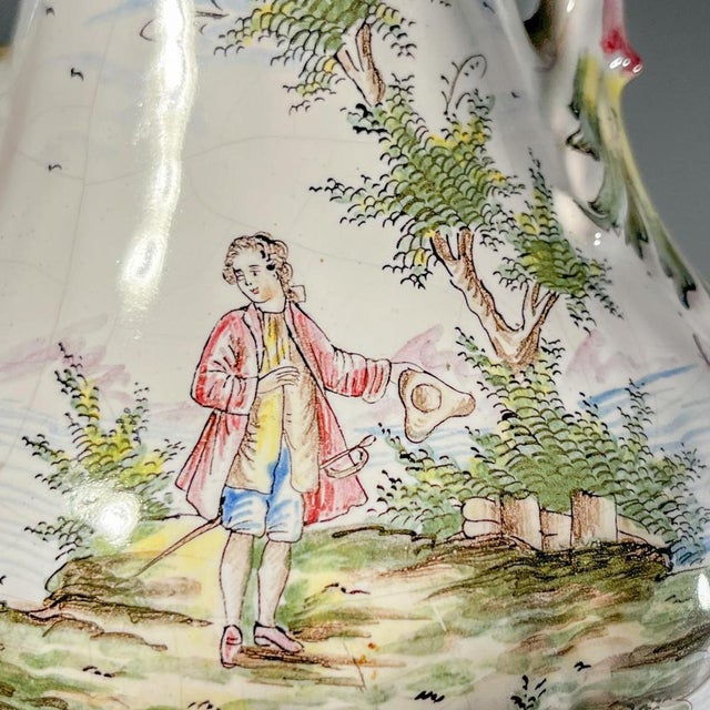 Ceramic Covered Vases by Joseph Gaspard Robert for Faïencerie de Marseille, 18th Century, Set of 2 For Sale - Image 7 of 18