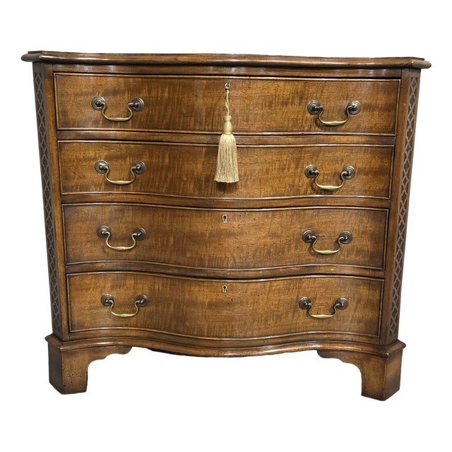 Small Serpentine Chest of Drawers, 1910 For Sale