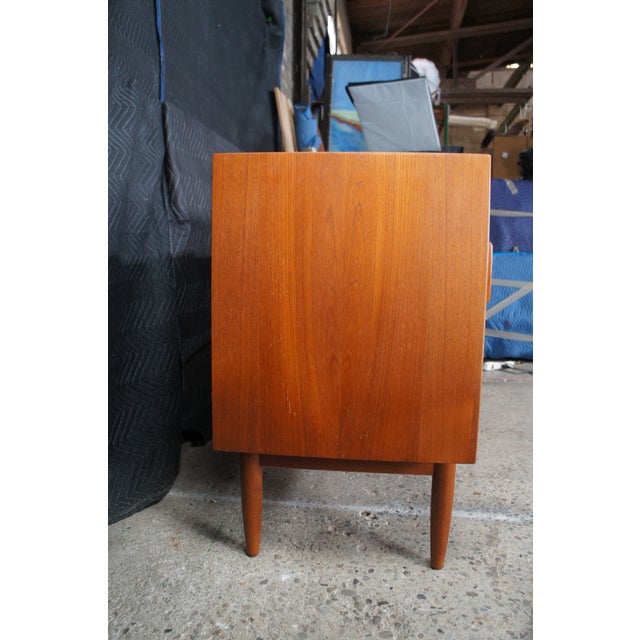 1980s Otmar Danish Scandinavian Modern Teak Credenza Buffet Console Sideboard MCM 71" For Sale - Image 13 of 14
