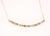 Metal 1.29 Carat Rainbow Sapphire Yellow Gold Bar Chain Necklace For Sale - Image 7 of 7