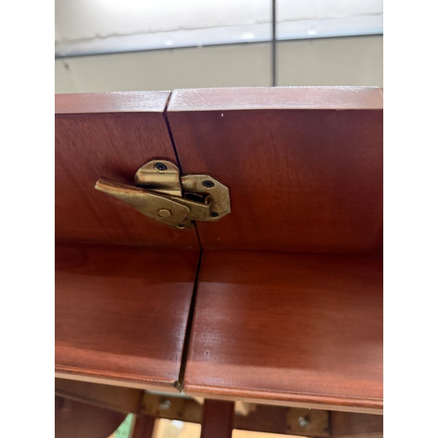 Late 20th Century Late 20th Century Scully & Scully Hepplewhite Mahogany Drop-Leaf Extension Dining Table With 3 Leaves For Sale - Image 5 of 8