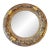 Large Round Gold Gilt Wall Mirror Ornate Florentine Regency 31''-Vintage-Baroque For Sale
