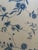 Bennison Chinese Paper - Mono Blue on Oyster Linen 3 3/8 yards Width - 140 cm (55 inches) Repeat - 56 cm (22 inches)