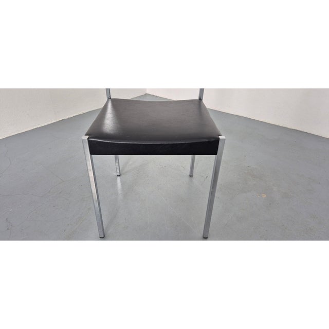 Minimalist Side Chairs by Ernst Lauclair for Girsberger, Switzerland, 1960s, Set of 5 For Sale - Image 15 of 18