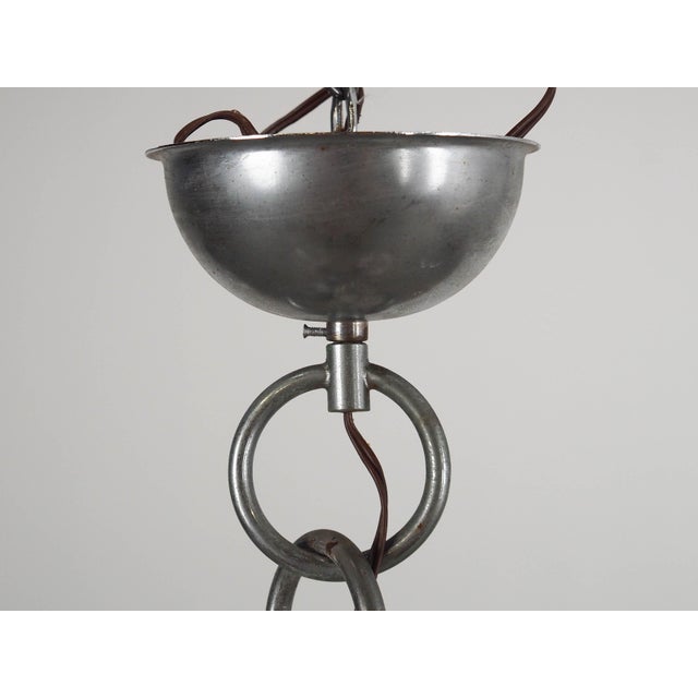 Metal Italian Murano Glass Pendant Lamp, Italy, 1970s For Sale - Image 7 of 10