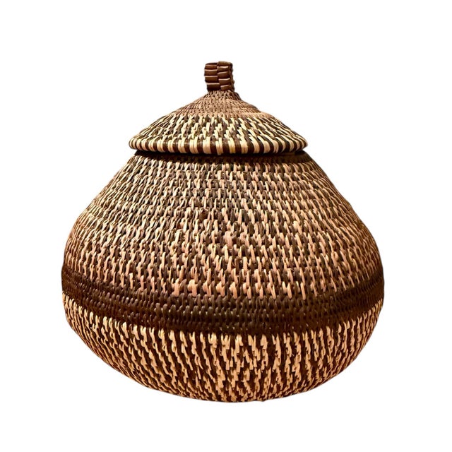 Textile American Woven Basket Group- A Set of 4 For Sale - Image 7 of 7