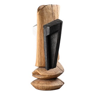Alex Herzog, Abstract Sculpture, Zurich, 1970s, Solid Wood For Sale