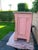 Antique Rustic Eastlake Spoon Carved Pink Commode W Marble Top For Sale - Image 4 of 11