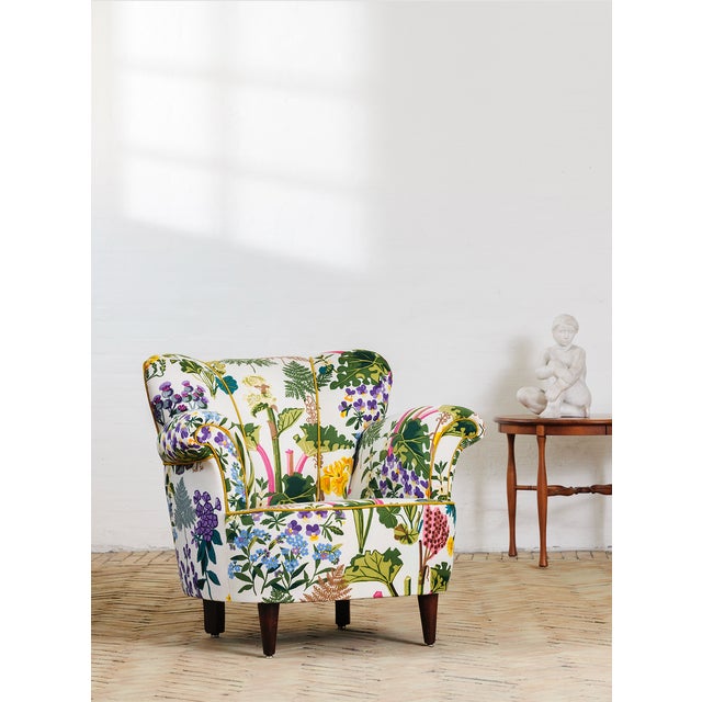 1950s Large Armchair with Upholstery from Gocken Jobs, 1950s For Sale - Image 5 of 5