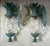 Mid-Century Modern Pair of Vintage Pineapple Bronze and Brass Wall Sconces - Tropical Elegance For Sale - Image 3 of 15