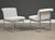 Chrome 1960s Milo Baughman White and Chrome Dining Chairs - Set of 6 For Sale - Image 8 of 10