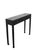Black Black Vintage Chinese 37" Long 3-Drawer Console Table For Sale - Image 8 of 9