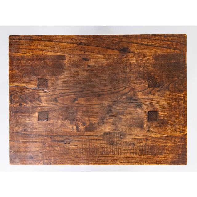 Antique 19th Century English Oak Joint Stools Side Tables - A Pair For Sale - Image 9 of 12