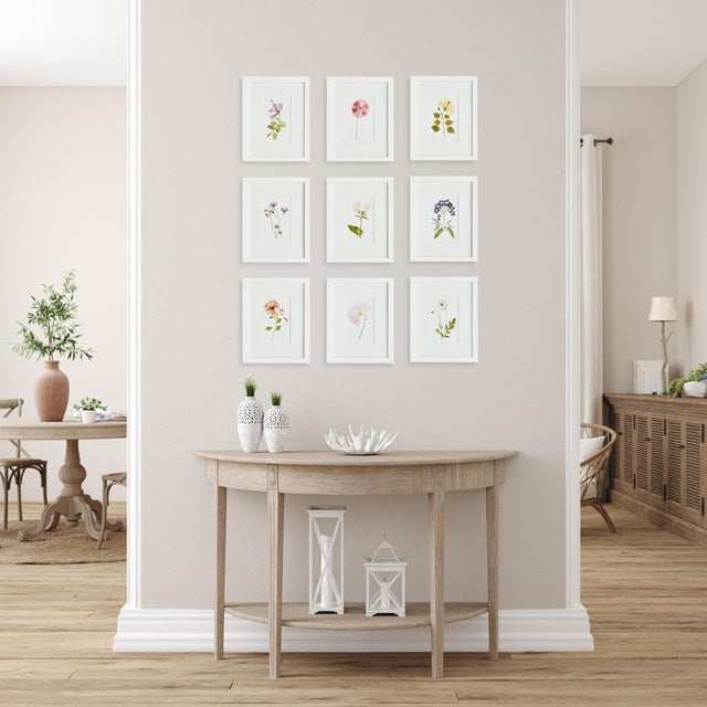 Kenneth Ludwig Chicago Mountain Flower Petite Prints, Set Of 9 For Sale - Image 4 of 4