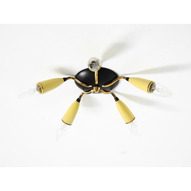 Mid-Century Modern 5-Arm Sputnik Ceiling Lamp, 1950s For Sale - Image 6 of 18