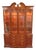 Henredon Aston Court Burl Wood Beveled Glass Bookcase China Cabinet Breakfront For Sale