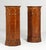 Pair of octagonal column cabinets Central German Walnut, gilded lead casting around 1800 Dimensions: H x D = 89 x 40 cm :...