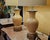 Pair of Port 68 Mark Abrams Cream Ceramic Urn Table Lamps With Linen Drum Shades For Sale - Image 15 of 18