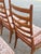 Mid-Century Modern Mid 20th Century Mid Century Modern Ladder Back Dining Chairs With Brass Detail and Upholstered Seats - Set of 6 For Sale - Image 3 of 10