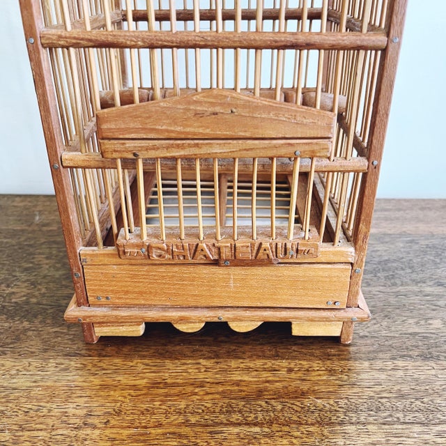 Asian Antique Vintage Indonesian Teak “Chateau” Birdhouse by Rosenthal Netter For Sale - Image 3 of 6