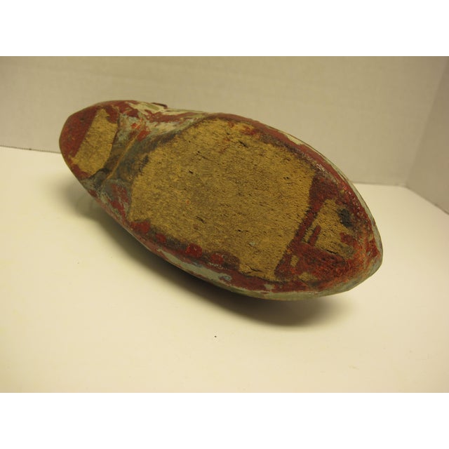 Early 20th Century Painted Wooden Shoe Mold Folk Art For Sale In Cincinnati - Image 6 of 9