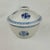 Vintage Blue and White Ceramic Lidded Bowl Crane Medallion Chinoiserie China For Sale - Image 4 of 13