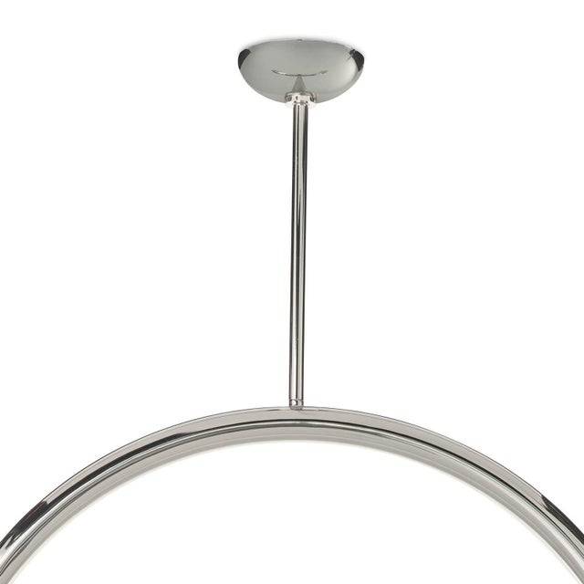 Traditional Regina Andrew Happy Steel Pendant, Large, Polished Nickel For Sale - Image 3 of 7