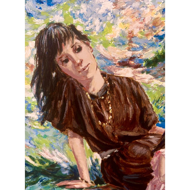 1980s Eva Makk “Realities of Joy” Signed Limited Edition Serigraph 69/275, Large Matted Print For Sale - Image 9 of 18