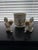 Rare Bergdorf Goodman Exclusive French Porcelain Figural Cachepot, Hand Painted 3-Piece Centerpiece, Circa 1960 For Sale In San Francisco - Image 6 of 6