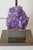 Amethyst Table Lamp in Brass with Silk Lampshade, 1970s For Sale - Image 15 of 18