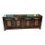 1960s Vintage William Doezema Burled Amboyna Wood and Brass Mastercraft Credenza For Sale
