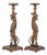 Zoomorphic Columns in Oak, 19th Century, Set of 2 For Sale